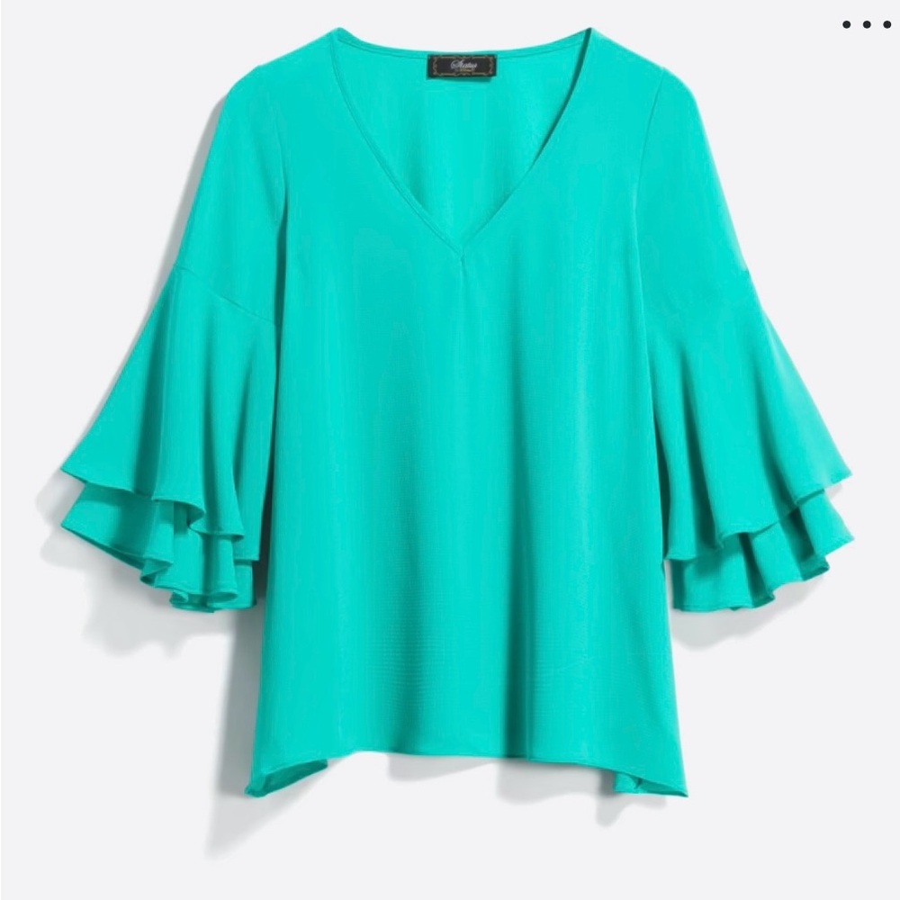 Status Ravenswood Bell Sleeve Blouse- Size L